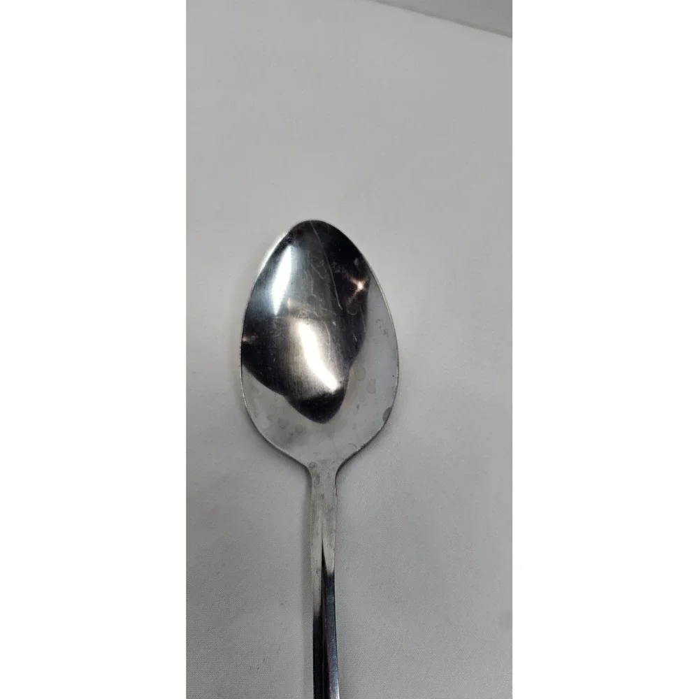 International 1847 Rogers Stainless Steel  CLARIDGE Table Serving Spoon And Fork